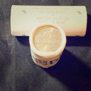 2006 p&d Jefferson nickel rolls. 1 p & 1 d roll